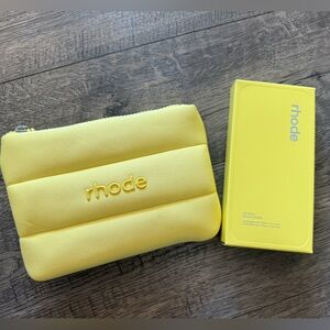 RHODE Vibrant Yellow Pouch and Box Set iPhone 16 pro max case